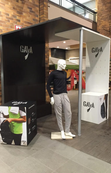 Stand deportivo brandeado