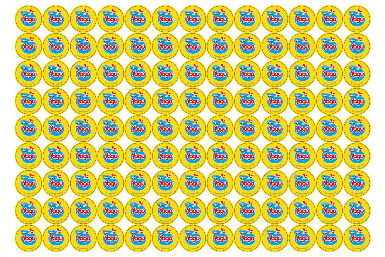 Tazos de Minios armados para impresión retiro